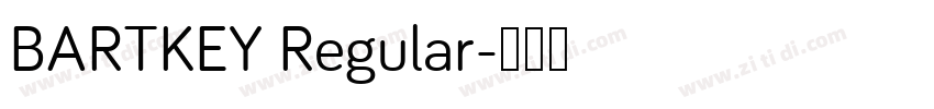 BARTKEY Regular字体转换